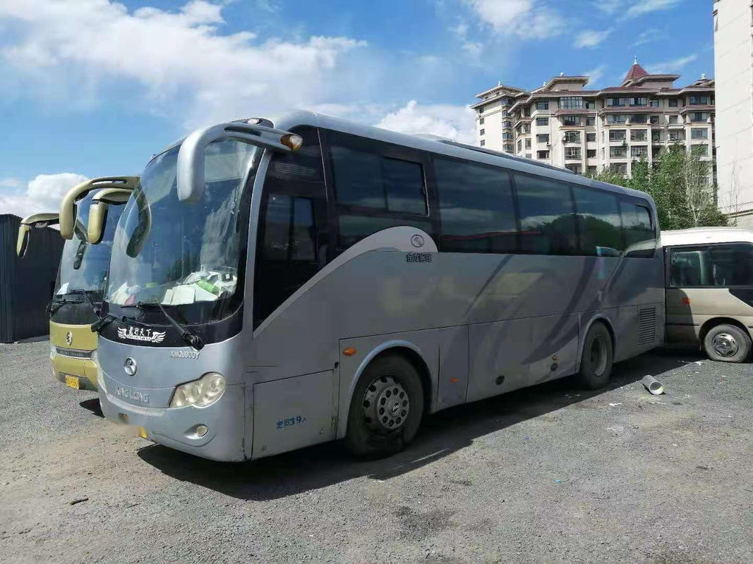 Используемый километр двойных дверей 39seats автобуса XMQ6900 Kinglong низкий выведенный управляя стальное шасси