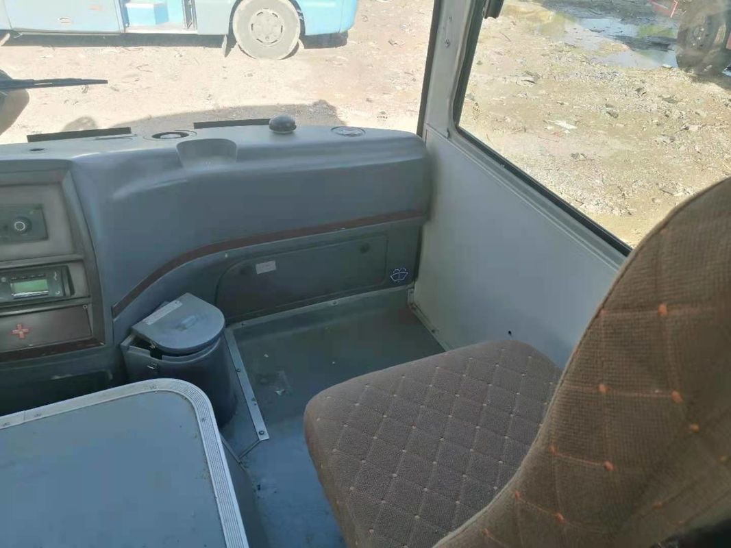 Используемый мини автобус Yutong ZK6608 19 усаживает передним километр тренера двигателя стальным используемый шасси выведенный автобусом управляя низкий