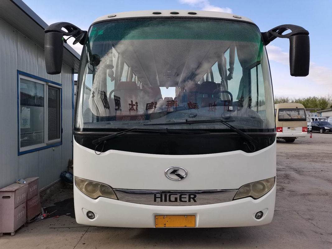 Используемый более высокий автобус KLQ6856 37 усаживает хорошее состояние ручного привода стального двигателя Yuchai шасси заднего левое с AC
