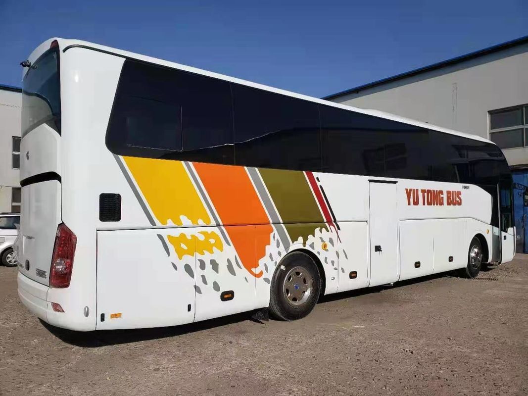 Используемый километр двигателя евро III Yuchai двойных дверей тренера ZK6122 53seats Yutong низкий использовал шасси Airbang туристического автобуса
