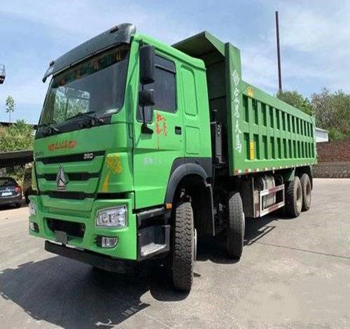 Тележка Dumper ZZ3317N4667E1 лошадиной силы 8X4 8.2m тяжелого грузовика 380 Китая подержанная Sinotruk HOWO 7