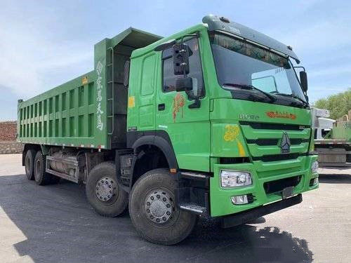 Тележка Dumper ZZ3317N4667E1 лошадиной силы 8X4 8.2m тяжелого грузовика 380 Китая подержанная Sinotruk HOWO 7