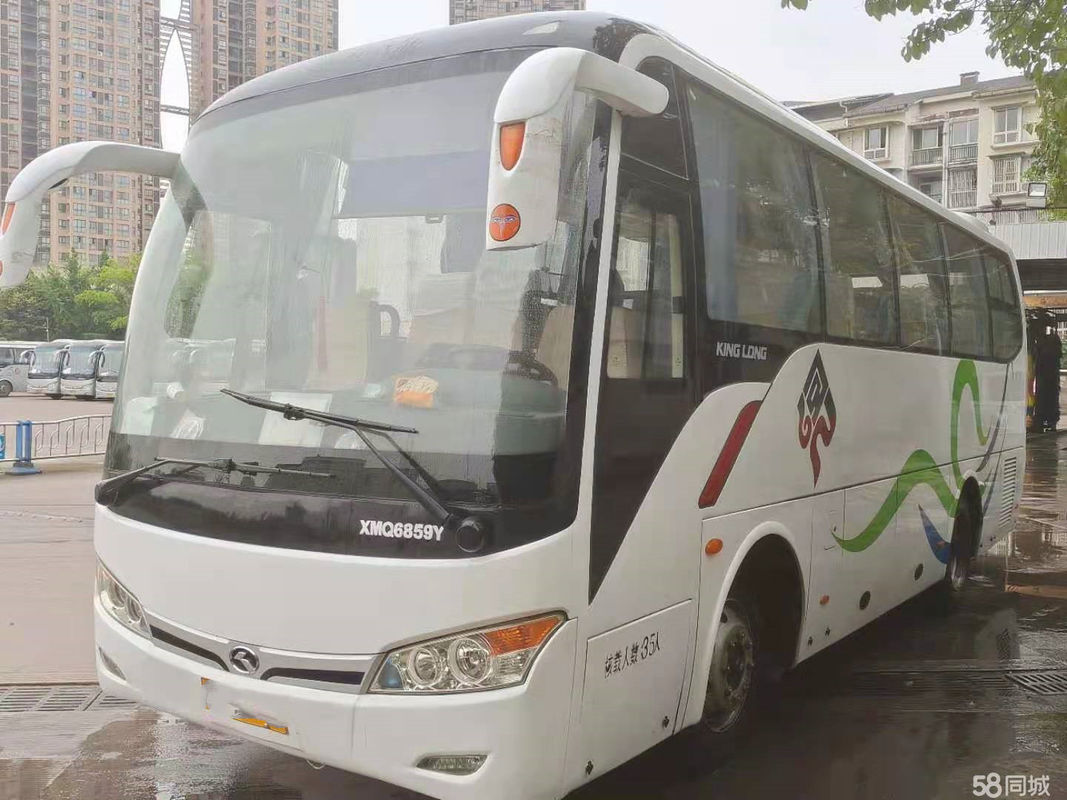 Используемое евро используемое шасси туристического автобуса автобуса XMQ6859 35Seats Kinglong стальным одиночной двери заднее двигателя III