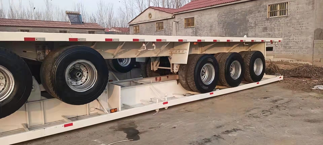Цапфа полуприцепа 3/4/5/6 трейлеров 13-15Tons полуприцепа подержанная Semi Низко-плоская