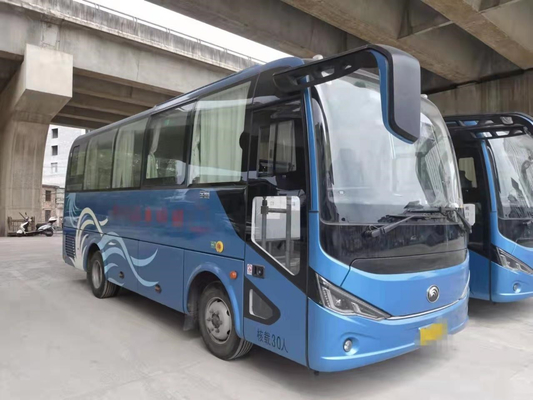Подвес ZK6750H весны плиты Yutong 30seats использовал двигатель дизеля километра мини тренера низкий
