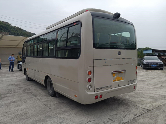 Мини тренер путешествия использовал дверь складчатости 28seater автобуса ZK6729D 130hp Yutong вышел управление рулем