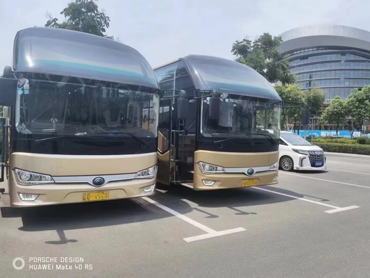Тренер тренера автобуса ZK6128 Yutong длинный используемый везет двигатель на автобусе 54 мест RHD/зада LHD