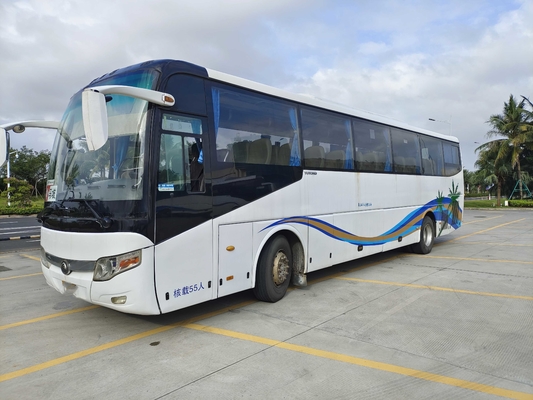 Рука 55 мест 2-ая везет автобус на автобусе перехода бренда Yutong для тренеров двигателя Африки дизельных задних