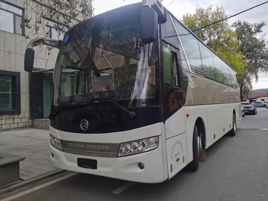 Используемый туристический автобус использовал золотой двигатель Yuchai двойных дверей автобуса XML6113J68 49seats дракона