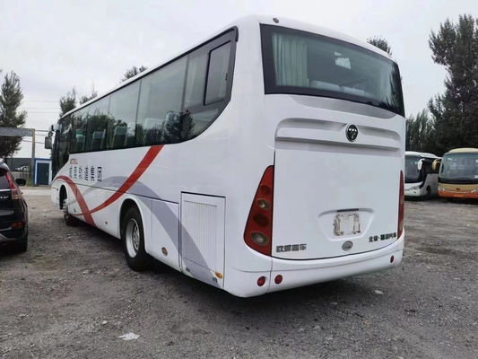 Используемый автобус перемещения использовал цвет плана мест 2+3 двигателя 55 автобуса BJ6103 Weichai Foton белый