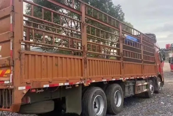 цвет 2-ого грузовика руки оранжевый 12 8×4 привода режима Yuchai двигателя 6 цилиндров 420hp 2021year Dongfeng метра тележки груза