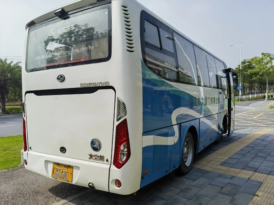 Используемый дизель везет автобус на автобусе XMQ675 Kinglong отбрасывая двери 2016 цилиндров двигателя 4 Yuchai мест года 28 внешний