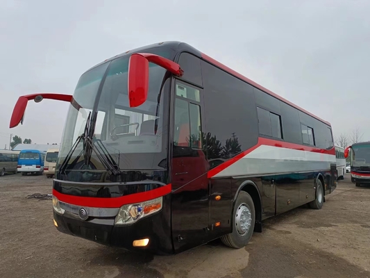 12 метров в длину 55 мест Подержанный автобус Yutong ZK 6127 Два лобовых стекла LHD / RHD