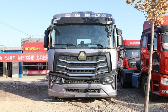 HOWO Тяжелый грузовик Трактор Высокий крышный дефлектор 6X4 Дизель 16 передач 480 лошадиных сил Национальный VI