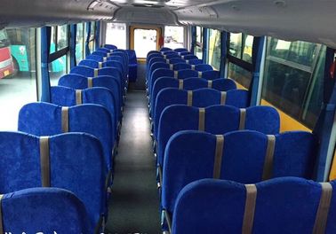 Школьный автобус ДОНГФЭНГ старый желтый, большая используемая модель автобуса ЛХД тренера с 56 местами