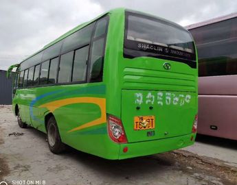 Места туристического автобуса 35 зеленого цвета привода левой стороны длина евро ИВ 8045мм подержанного дизельная