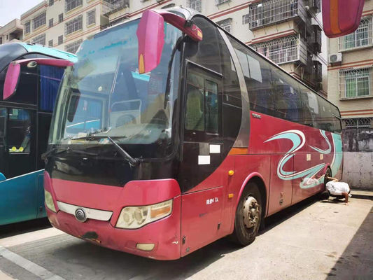 Используемое управление рулем левой стороны упаковки обнаженной фигуры евро III двигателя Yuchai двойных дверей мест модели ZK6110 47 Yutong туристического автобуса