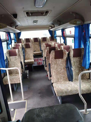 Используемый мини автобус Yutong ZK6609D 19 усаживает дизельный передний двигатель стальное евро v шасси вышло используемый ручным приводом автобус пассажира