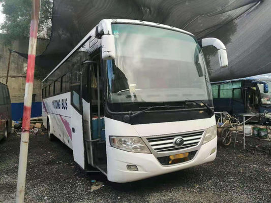 Используемый автобус Zk6112d 54 Yutong усаживает шасси YC переднего автобуса двигателя стальные. 177kw использовало туристический автобус