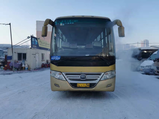 Передним используемый двигателем автобус пассажира шасси автобуса 53seats Yutong стальной с условием воздуха