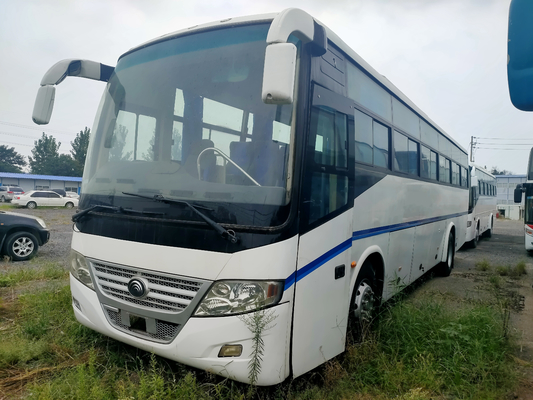 Используемый автобус Yutong 2018 год сделанных в Китае использовал дизельного тренера LHD автобус использовал белый автобус двигателя фронта 51 места