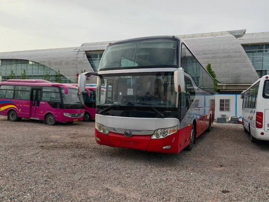 2015 автобус используемый местами Yutong года 45 ZK6127H использовал тренера с управлением рулем двигателя дизеля LHD